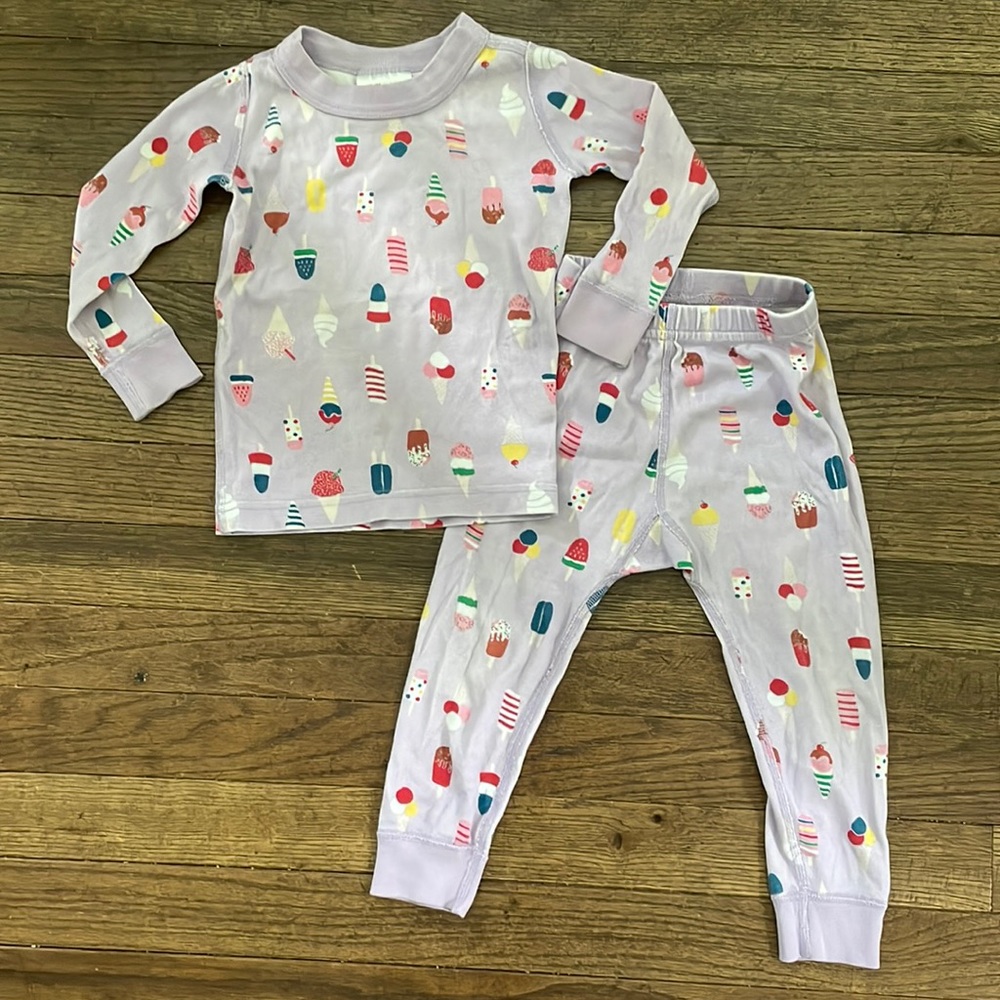 Hanna Andersson Ice Cream long John pajamas
